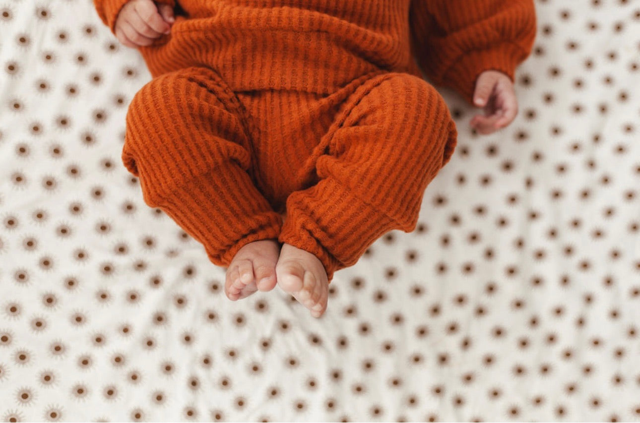 Oversized Waffle Lounge Set | Copper