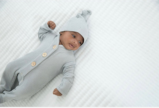 Organic Footie Romper | Grey