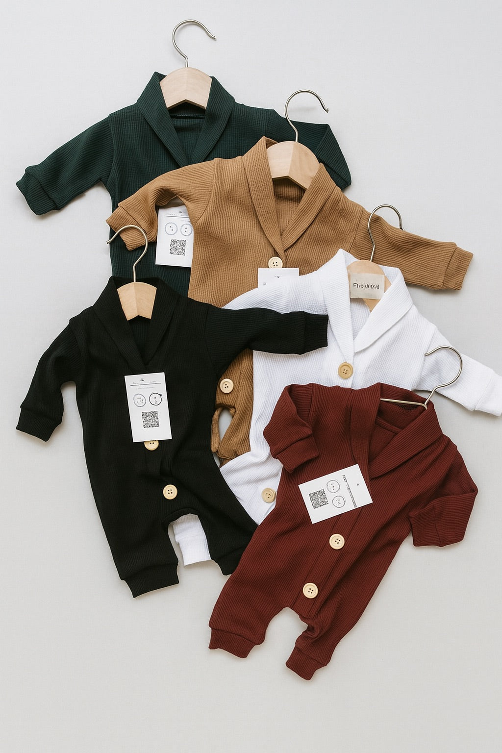 Thermal Knit Set with Optional Embroidered Hat | Brown