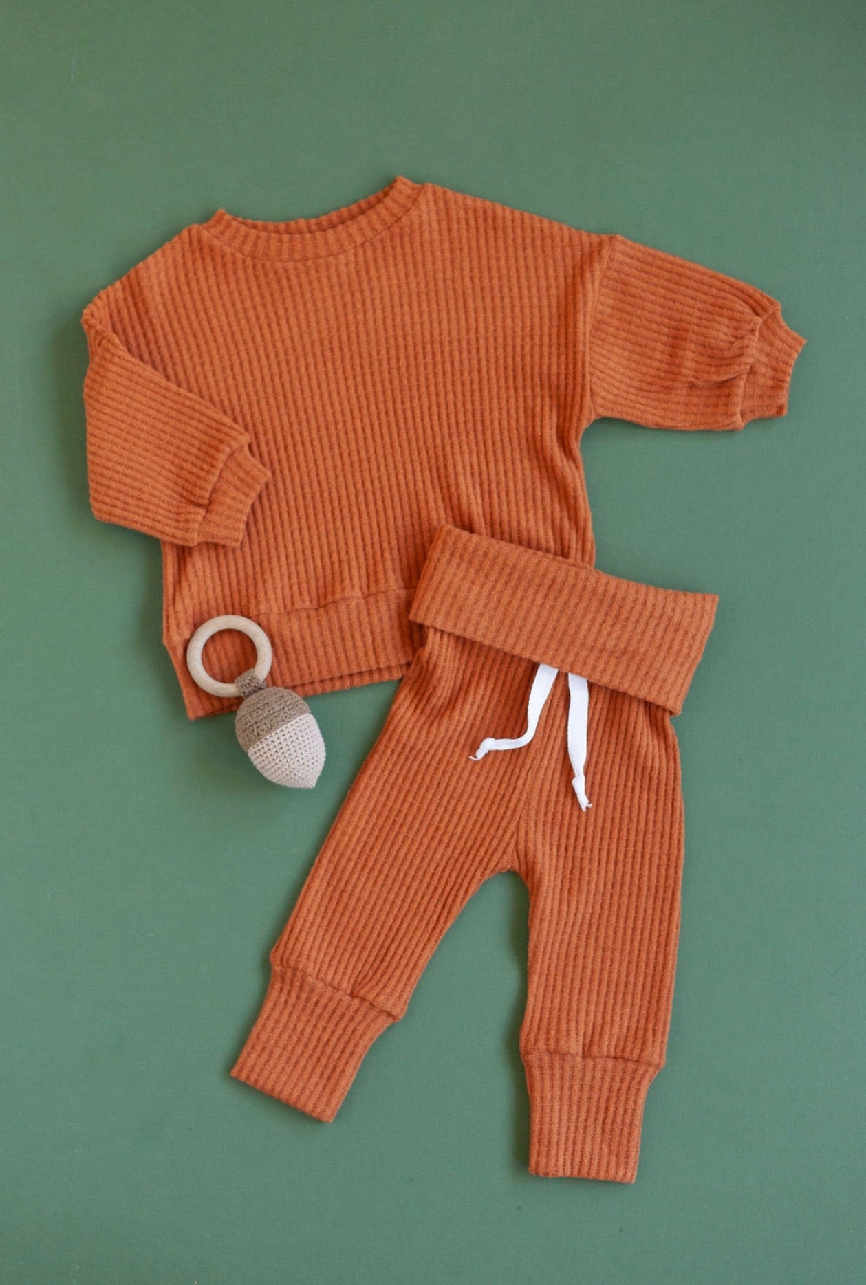 Oversized Waffle Lounge Set | Copper