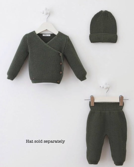 Wrap Knit Set | Olive