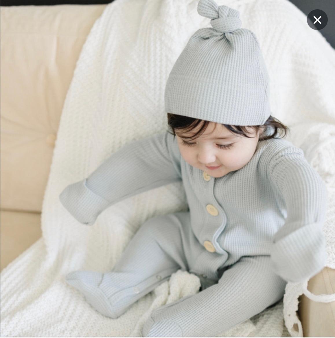 Organic Footie Romper  | Grey