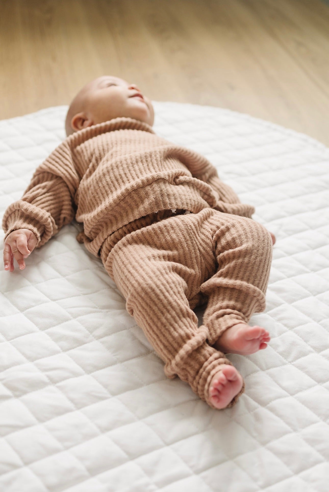 Oversized Waffle Lounge Set | Mocha