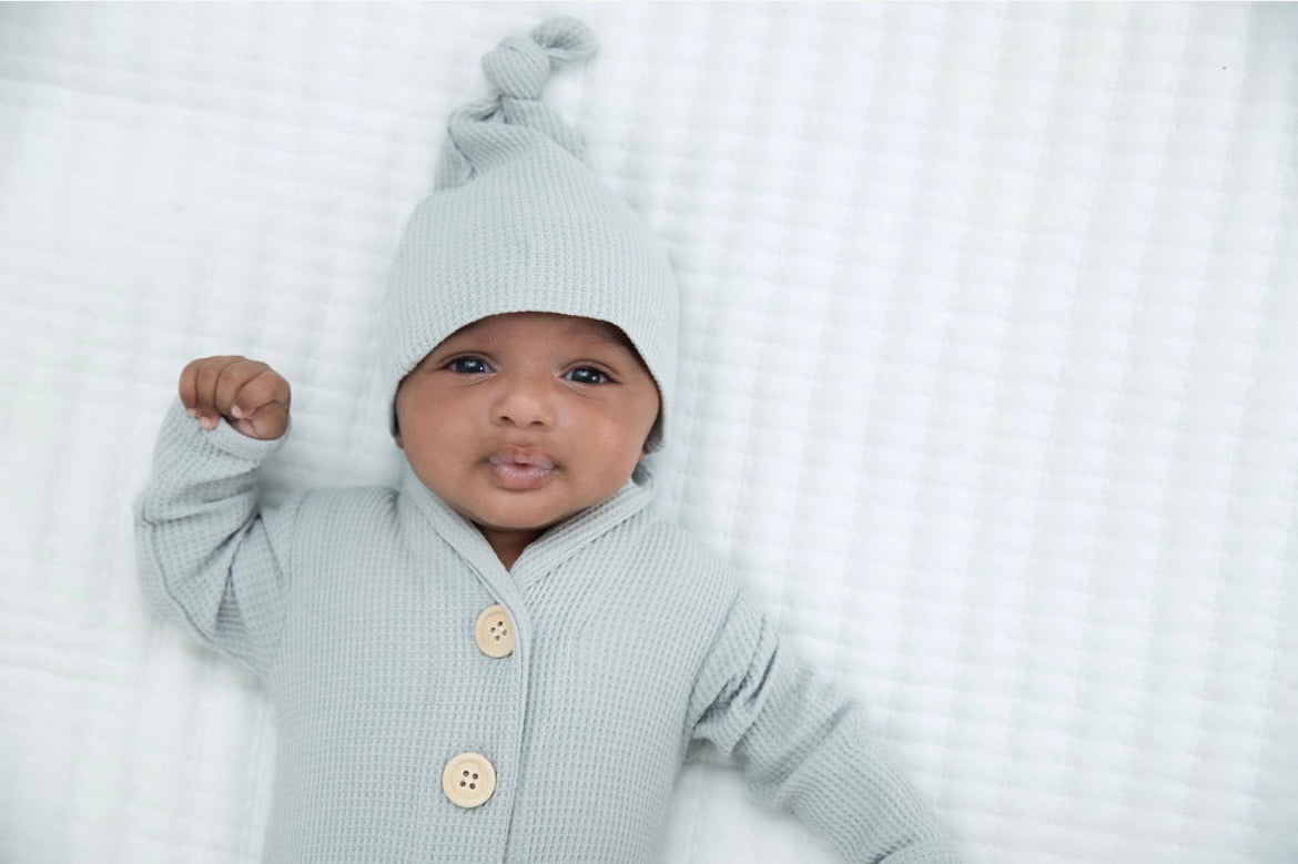 Organic Footie Romper  | Grey