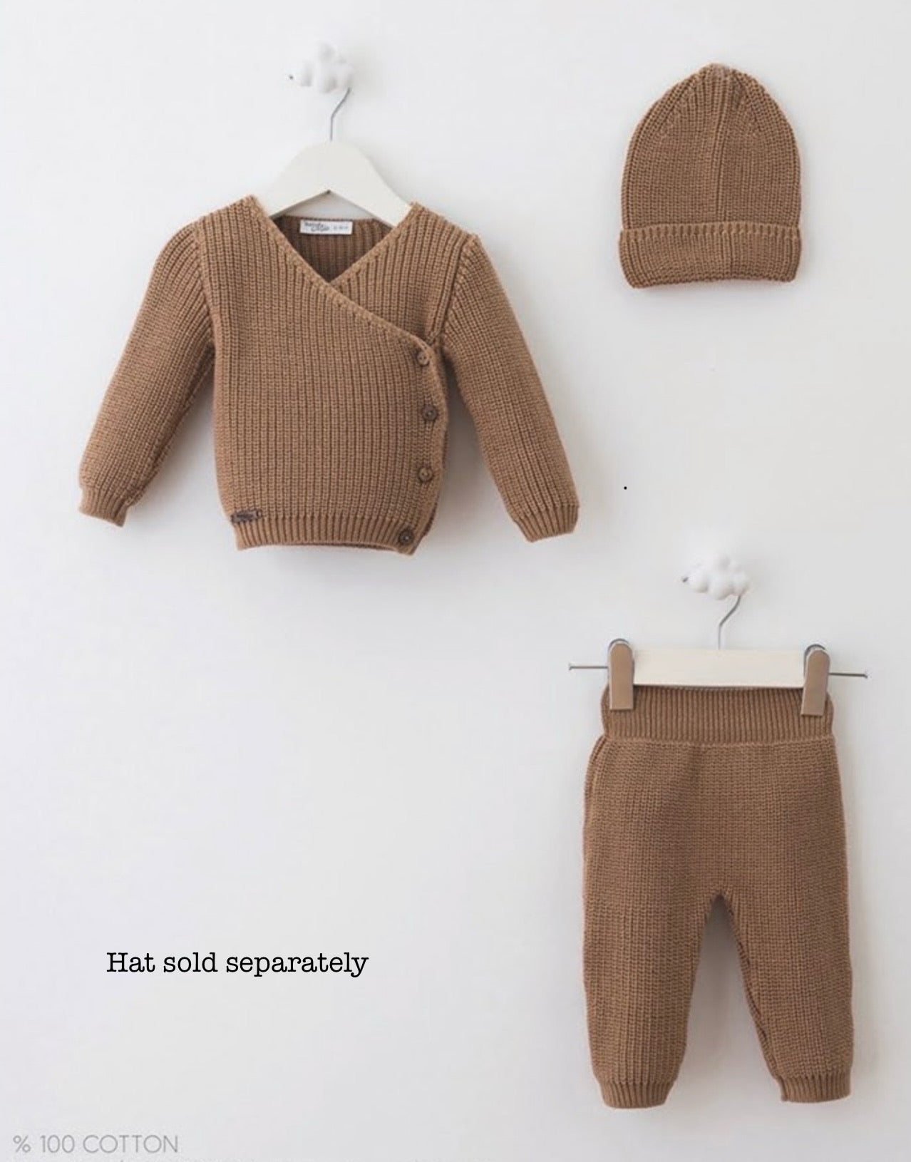Wrap Knit Set | Brown