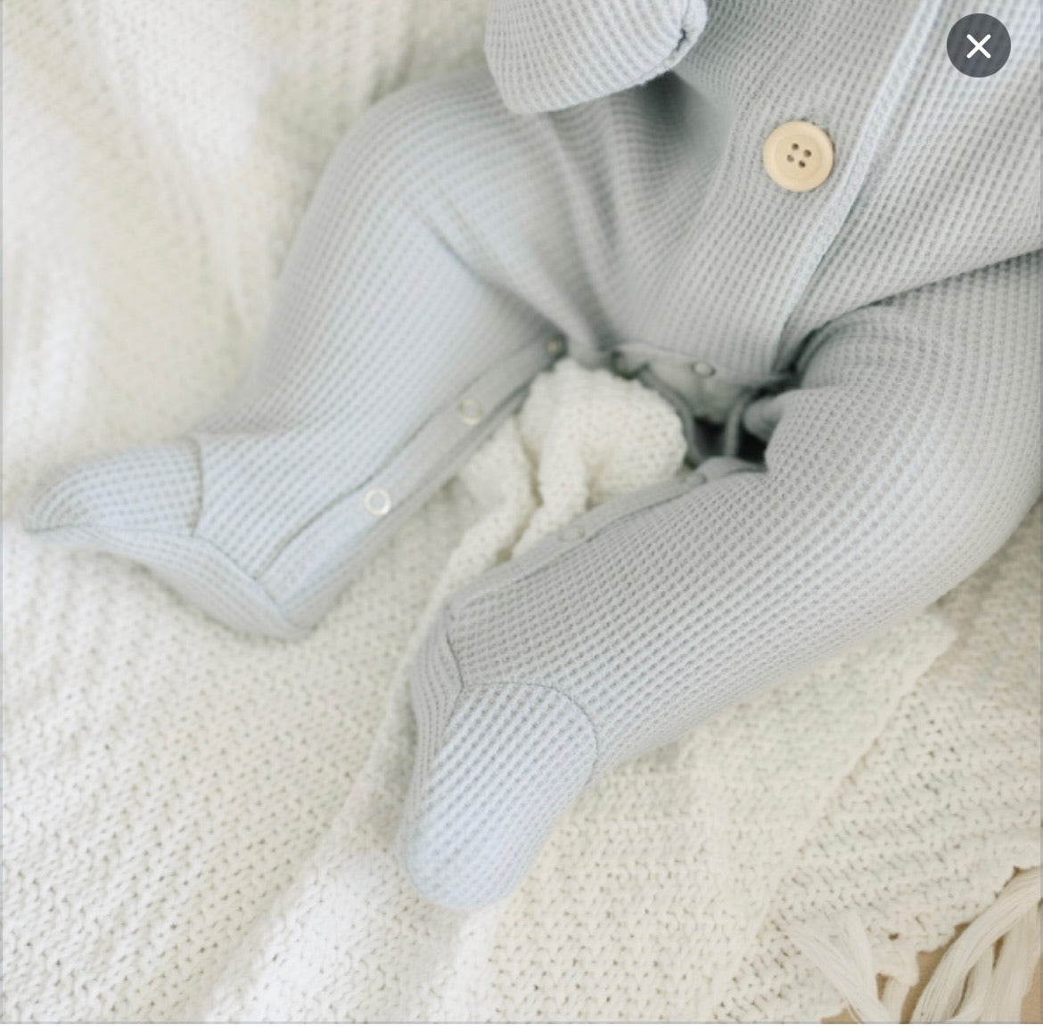 Organic Footie Romper  | Grey