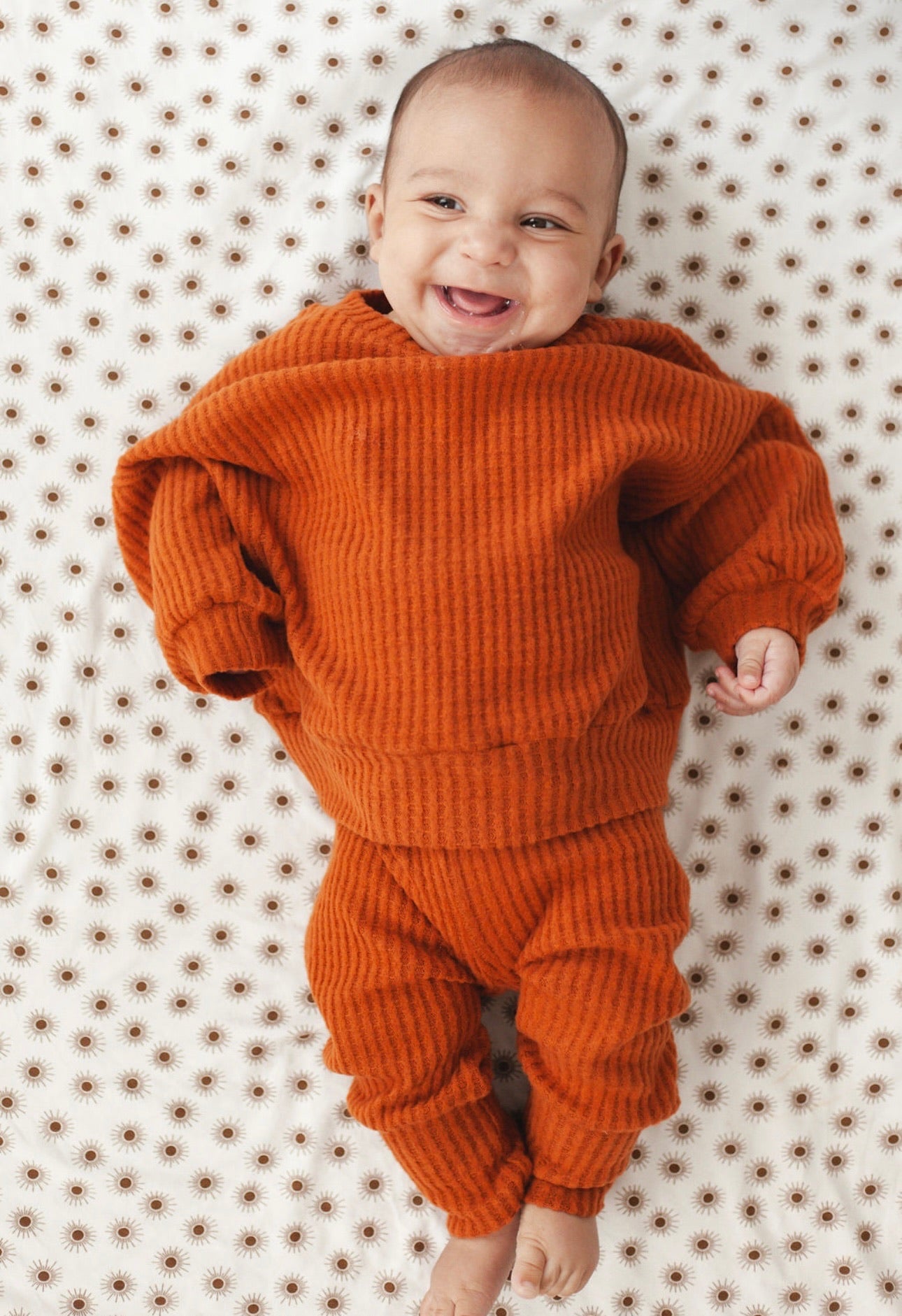 Oversized Waffle Lounge Set | Copper