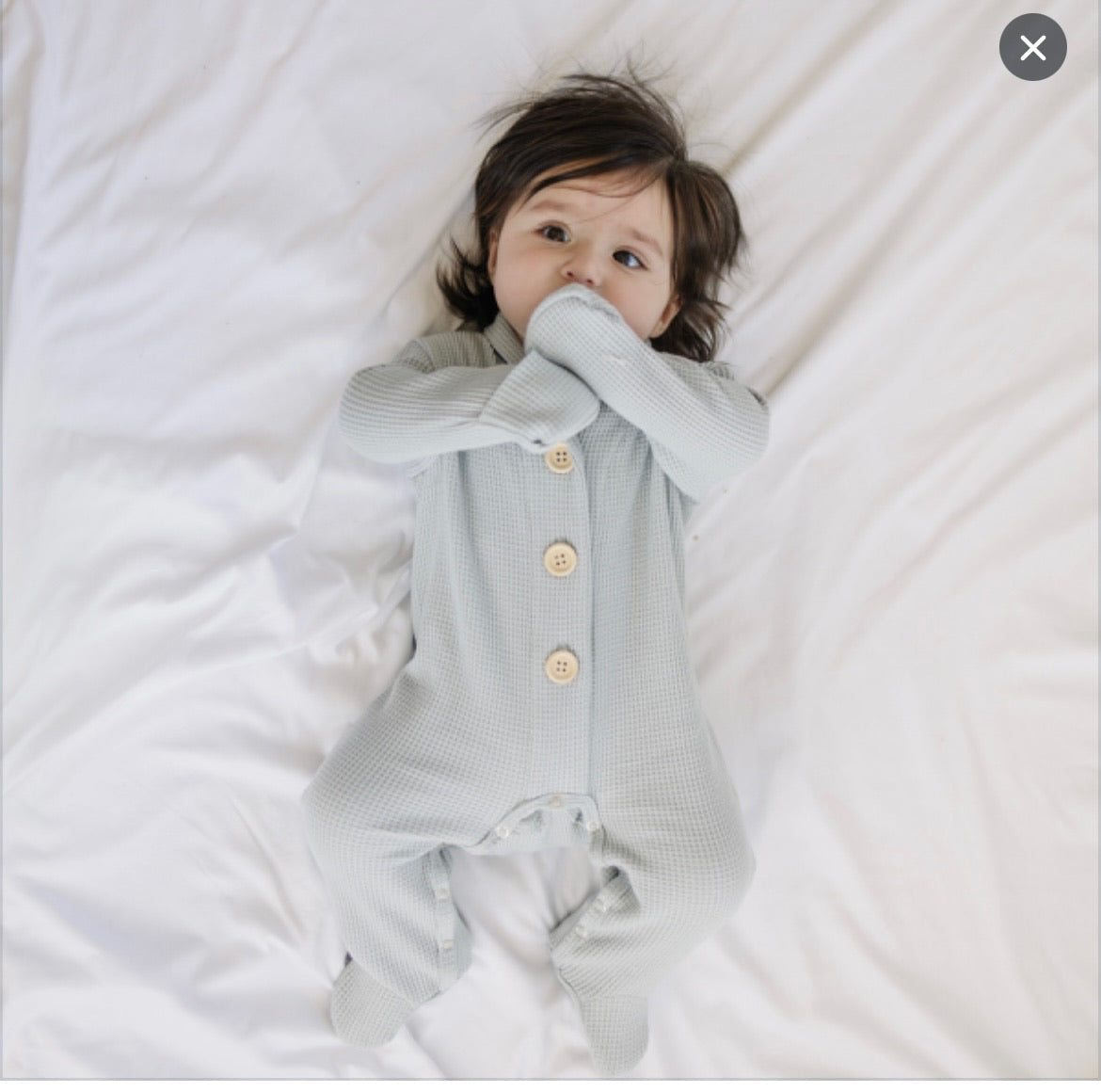 Organic Footie Romper  | Grey