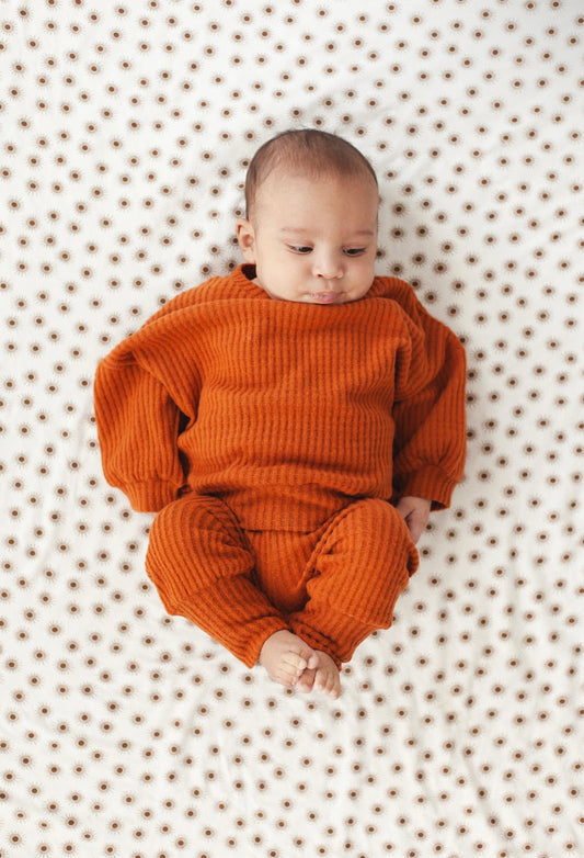 Oversized Waffle Lounge Set | Copper